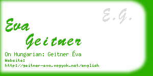 eva geitner business card